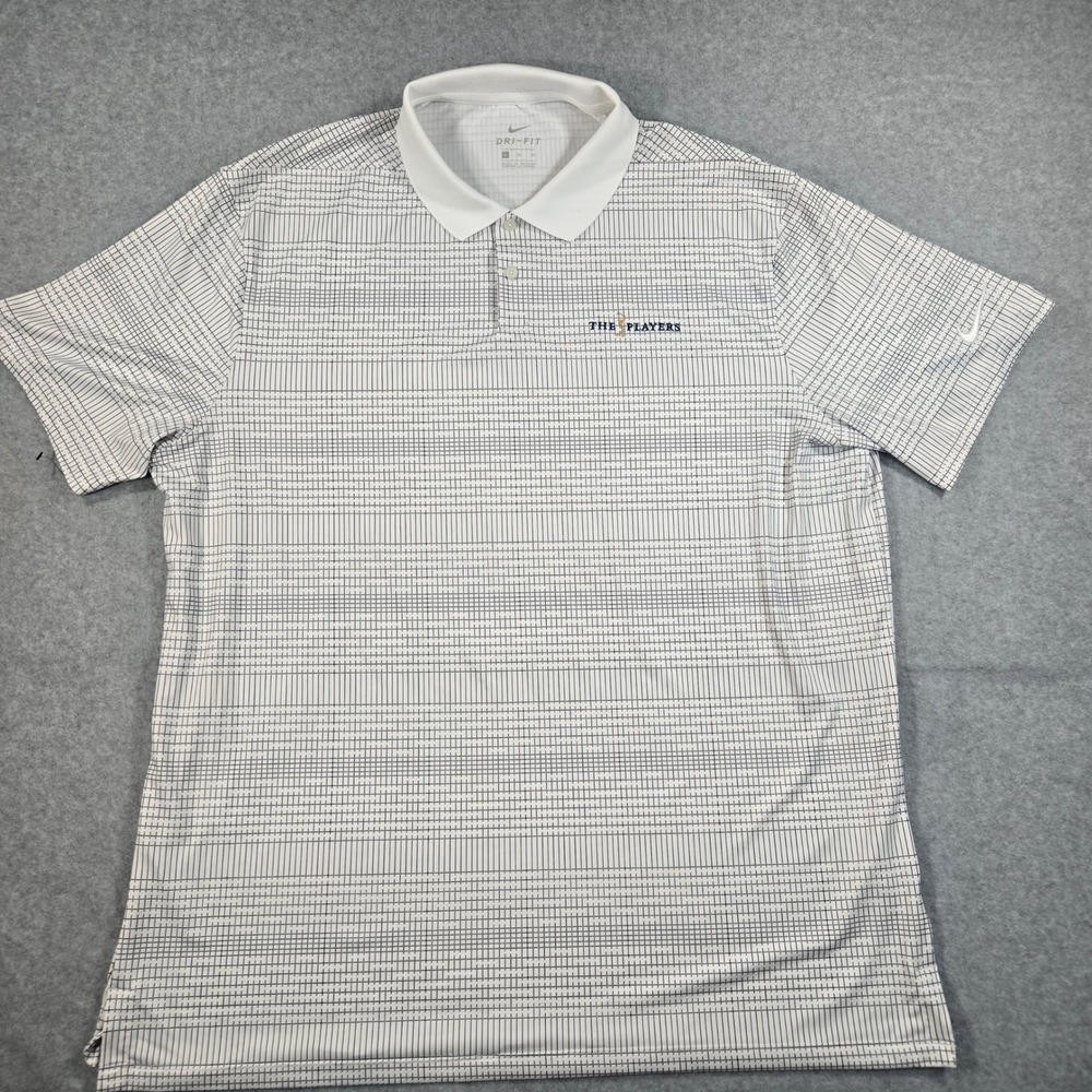 Nike Golf Mens Dri-FIT The Players Championship Grid Polo Shirt XL CK7134-100